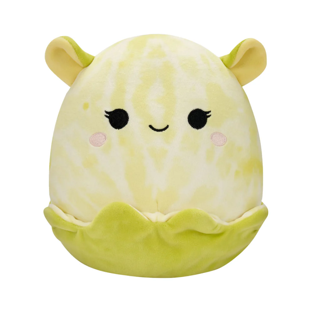Squishmallow Kellytoy Plush 5" Duna the Yellow Tie-Dye Dumbo Octopus