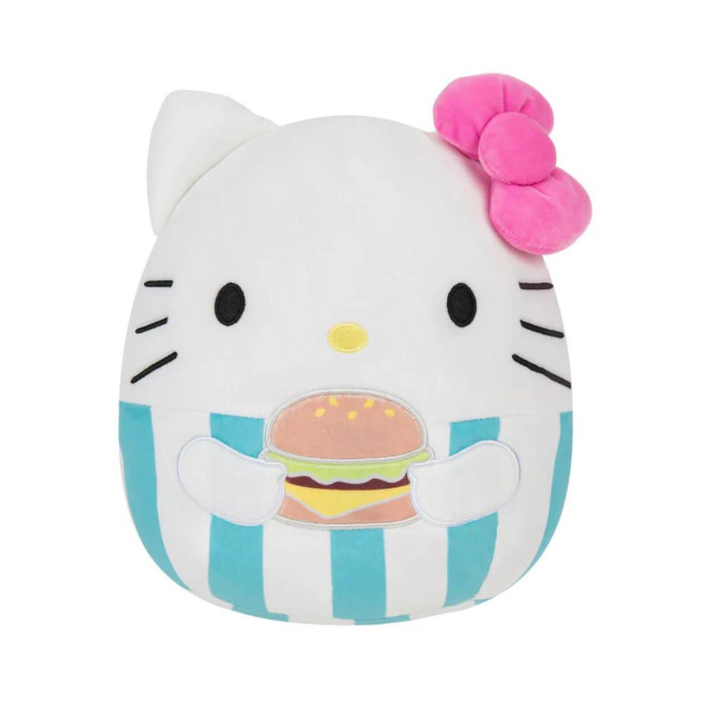 Squishmallow 8" Hello Kitty with Burger Plush Toy