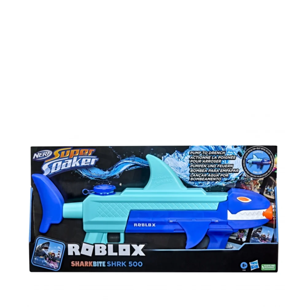 Roblox SharkBite : SHRK 500 Nerf Super Soaker Water Blaster by Hasbro
