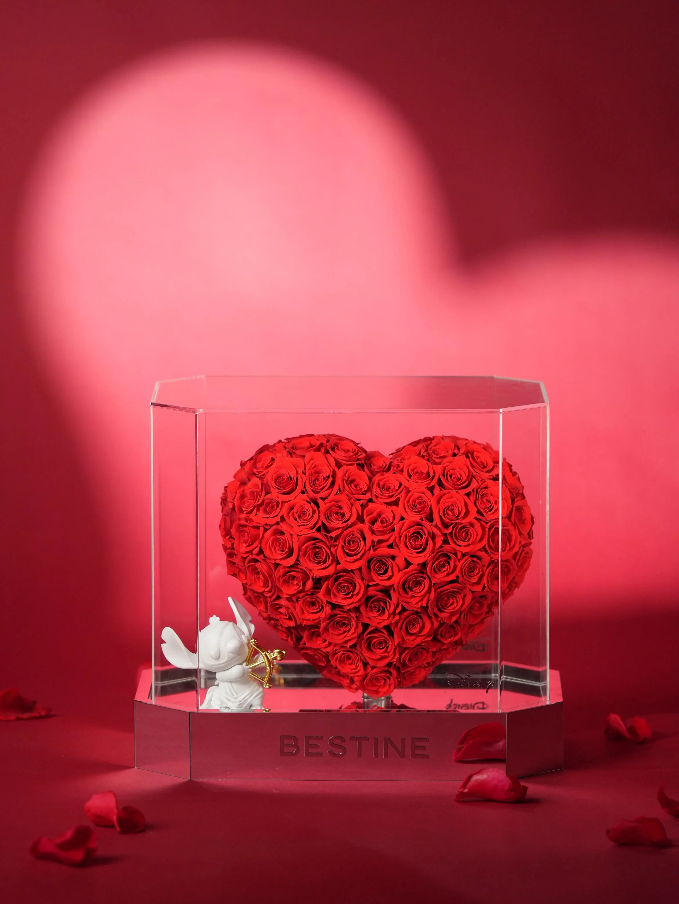 Stitch Cupid Preserved Flower Rose Love Gifts By Betine - Image 4