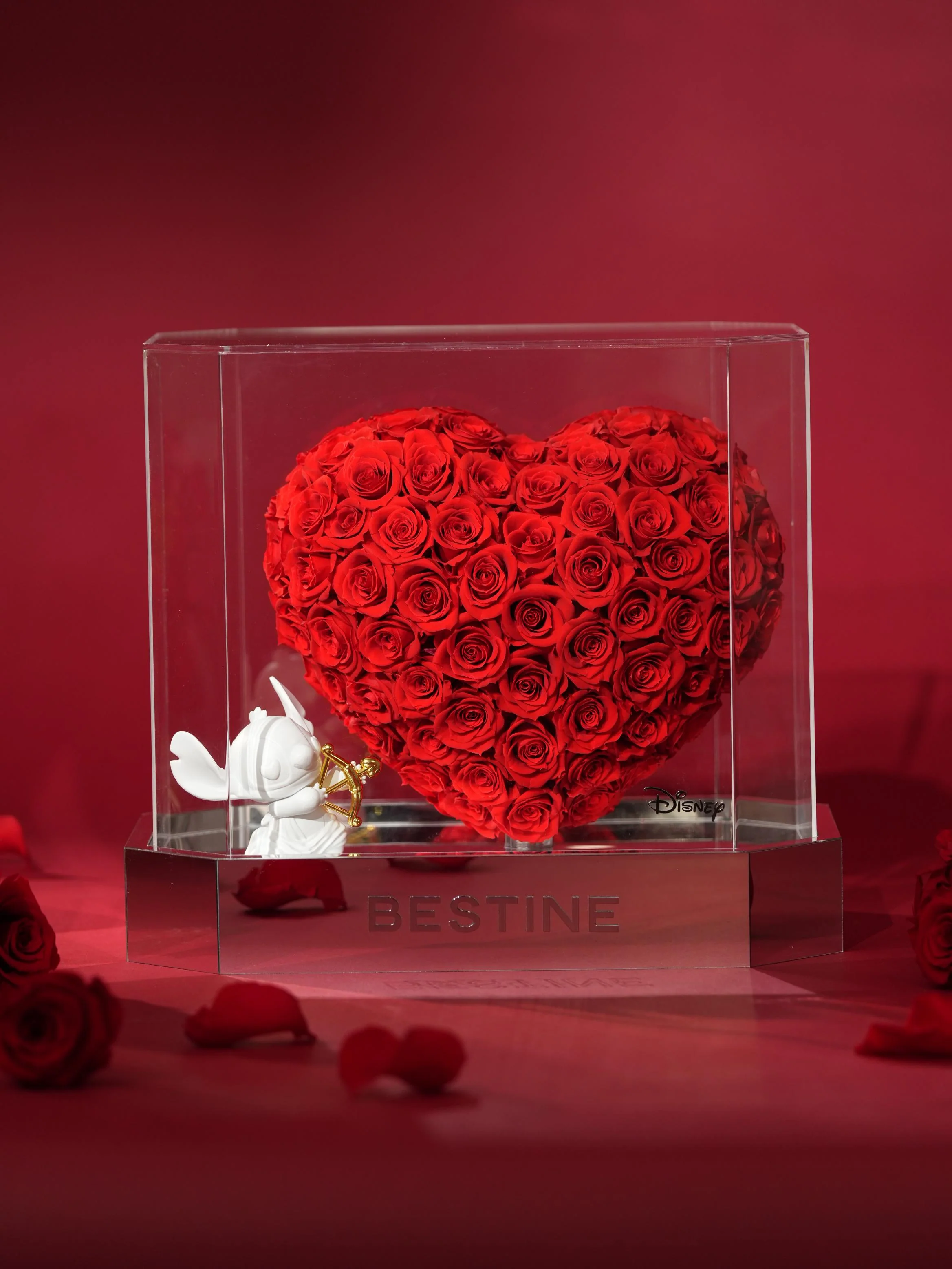 Stitch Cupid Preserved Flower Rose Love Gifts By Betine - Image 5