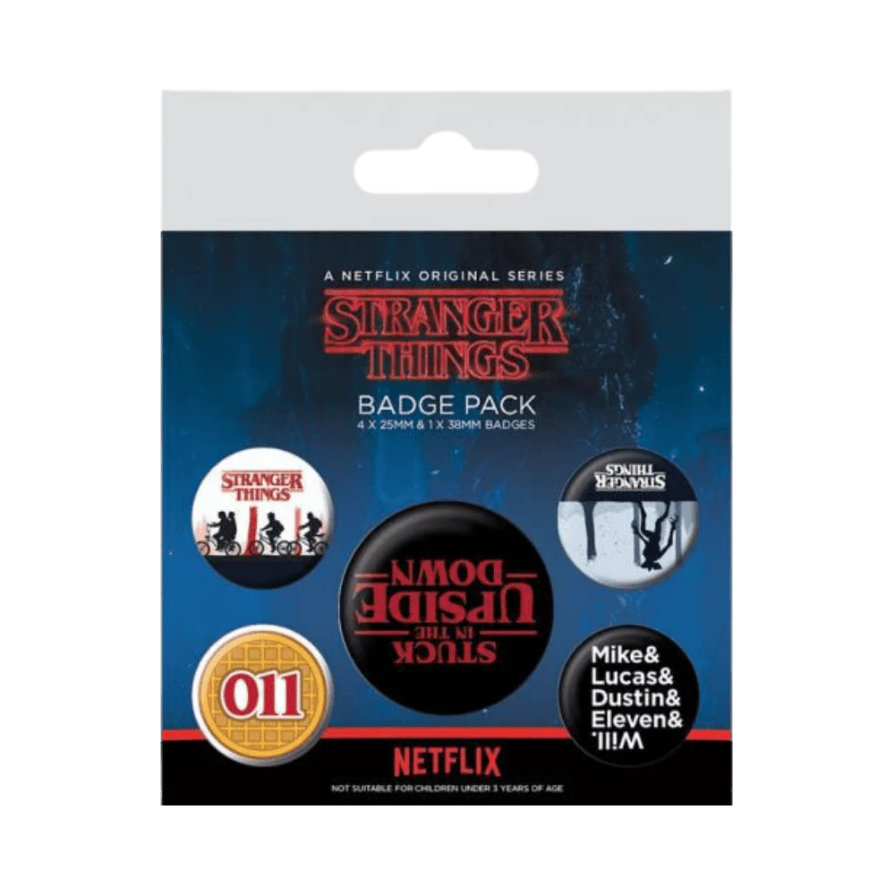 STRANGER THINGS UPSIDE DOWN (BADGE PACK) By Pyramid