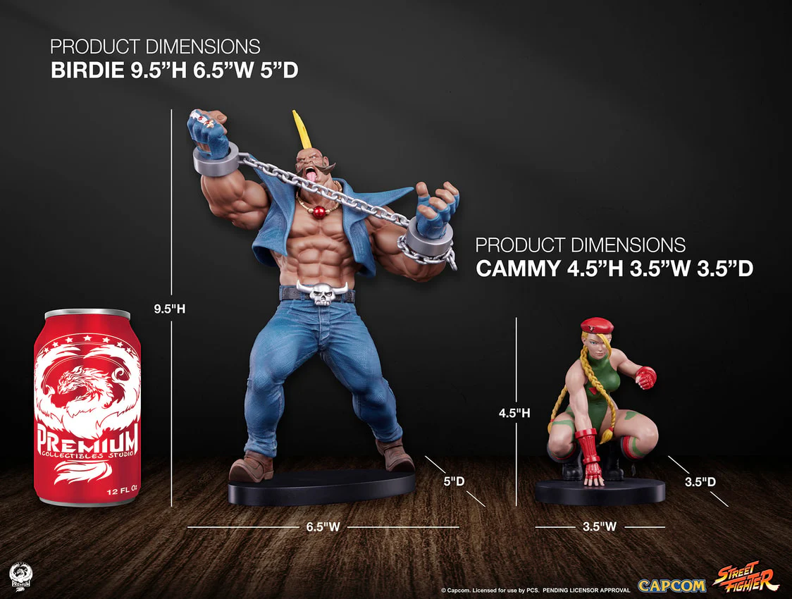 Street Fighter Cammy And Birdie Street Jam Statue Set 1/10 Scale By Premium Collectibles Studio - Image 4