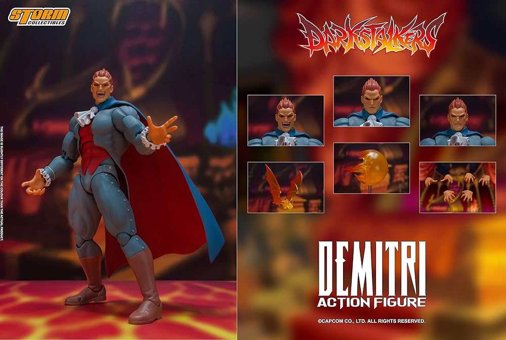 Darkstalkers Demitri Action Figure By Storm Collectibles - Image 2