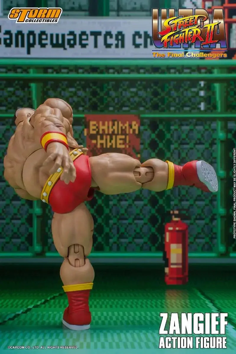 Street Fighter II Zangief Action Figure By Storm Collectibles - Image 3
