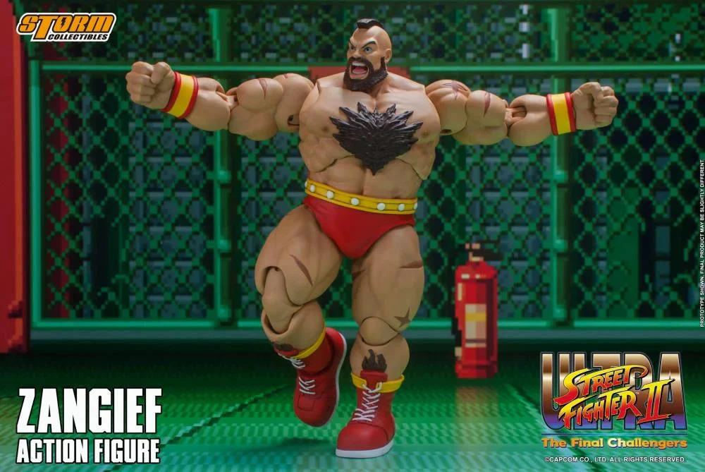 Street Fighter II Zangief Action Figure By Storm Collectibles - Image 4