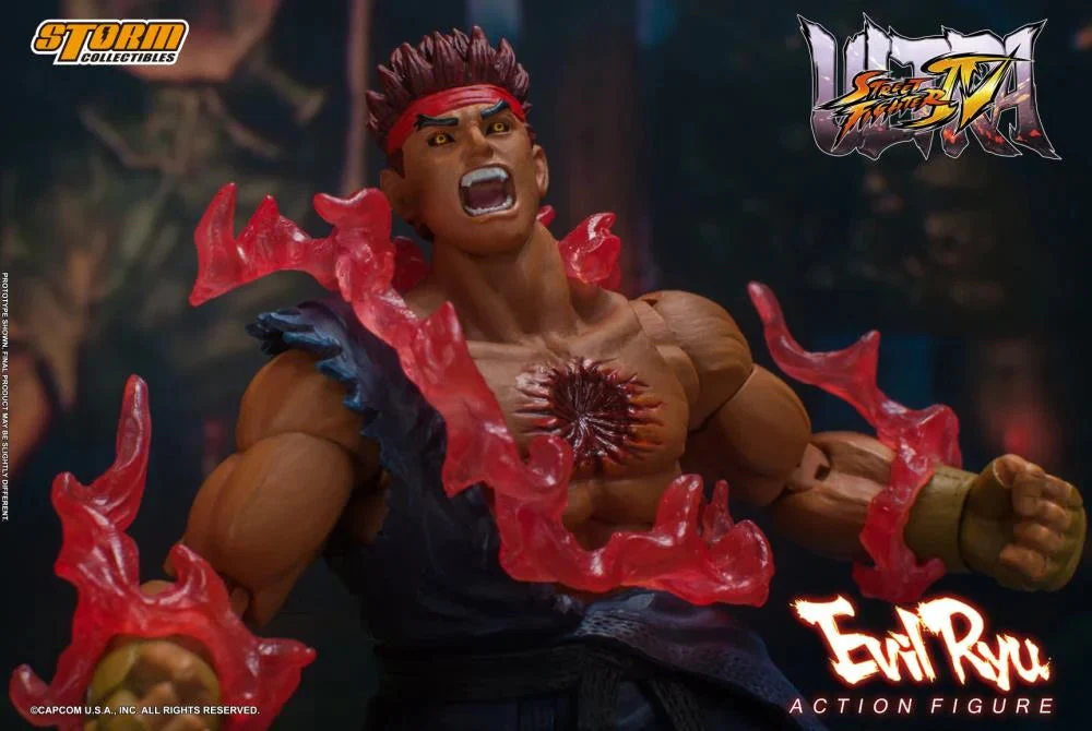 Street Fighter IV Evil Ryu Action Figure By Storm Collectibles - Image 3