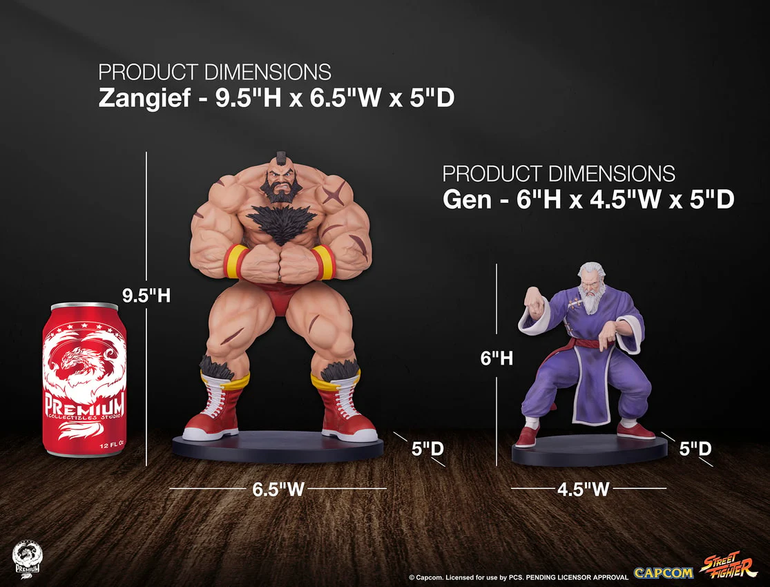 Street Fighter Zangief And Gen - Street Jam Statue Set 1/10 Scale By Premium Collectibles Studio - Image 3