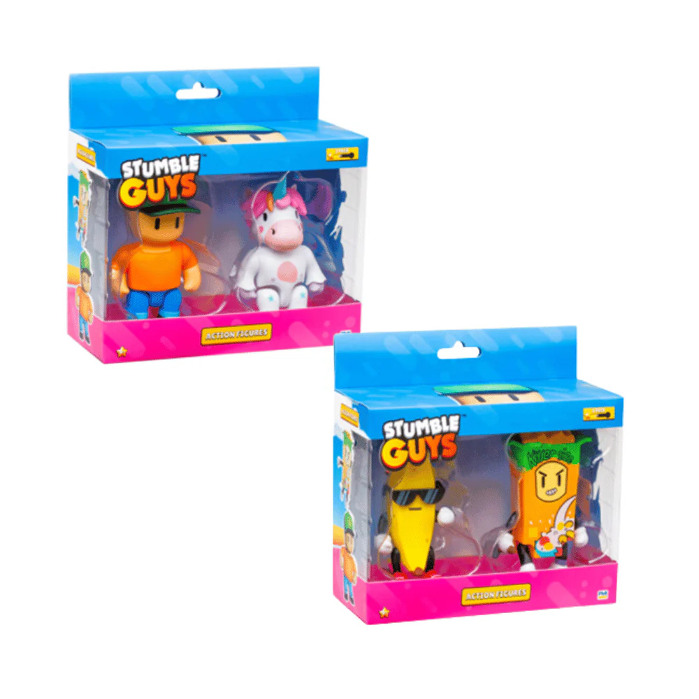 Stumble Guys Action Fig 4.5" 2 Pieces 1 Pack Assorted