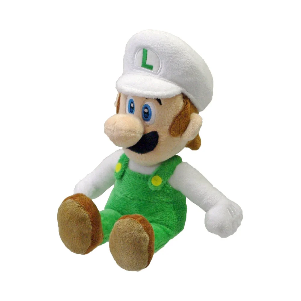 Super Mario Fire Luigi 9" Plush by San - ei