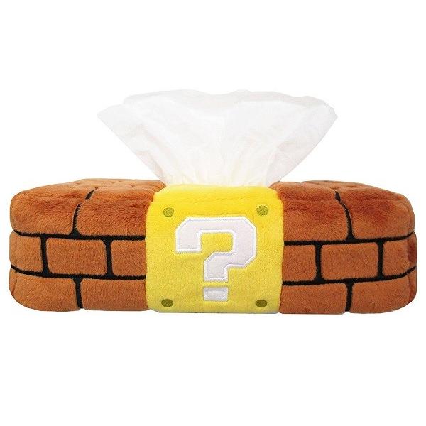Super Mario Tissue Box Cover Plush Block By San - ei - Image 2