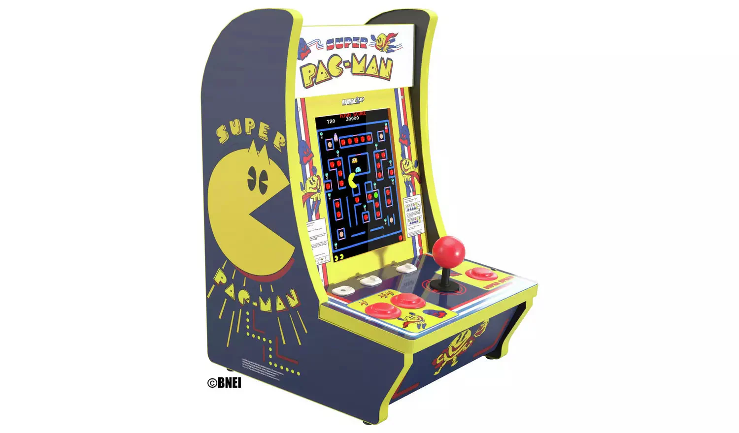 Super Pac-Man with Lit Marquee and Headphone Jack Counter Cades - Image 3