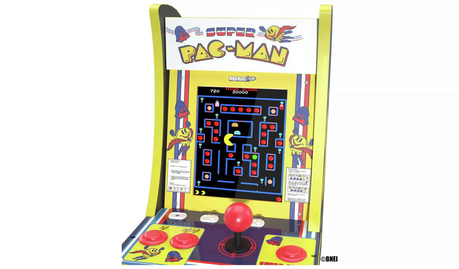 Super Pac-Man with Lit Marquee and Headphone Jack Counter Cades - Image 4