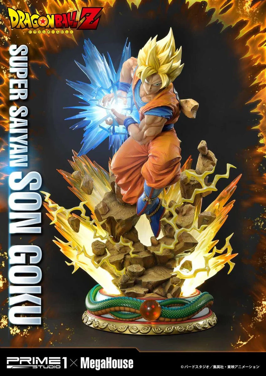 Dragon Ball Z - Super Saiyan Son Goku Mega Premium Masterline 1/4 Scale Statue By Prime 1 Studio X Megahouse - Image 2