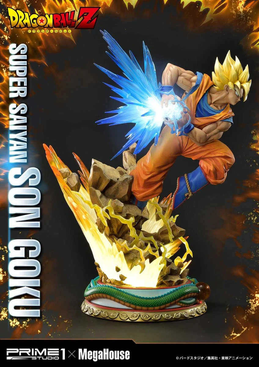 Dragon Ball Z - Super Saiyan Son Goku Mega Premium Masterline 1/4 Scale Statue By Prime 1 Studio X Megahouse - Image 5
