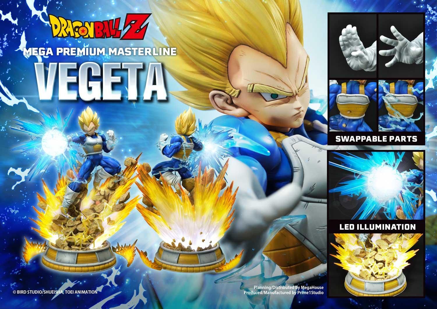 Dragon Ball Z Mega Premium Masterline Dragon Ball Z Super Saiyan Vegeta Dx Bonus Version By Prime 1 Studio X Megahouse - Image 2