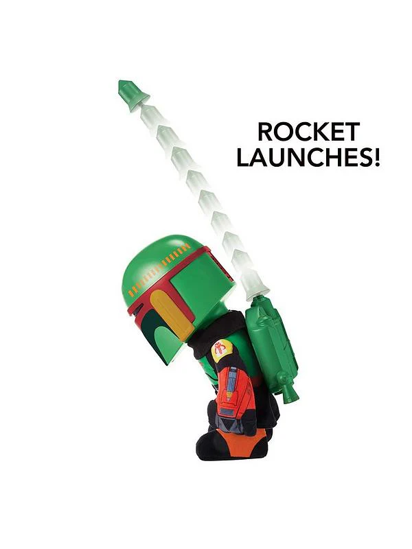 Star Wars: The Book of Boba Fett Electronic Plush Figure Voice Cloner Boba Fett by Mattel - Image 4
