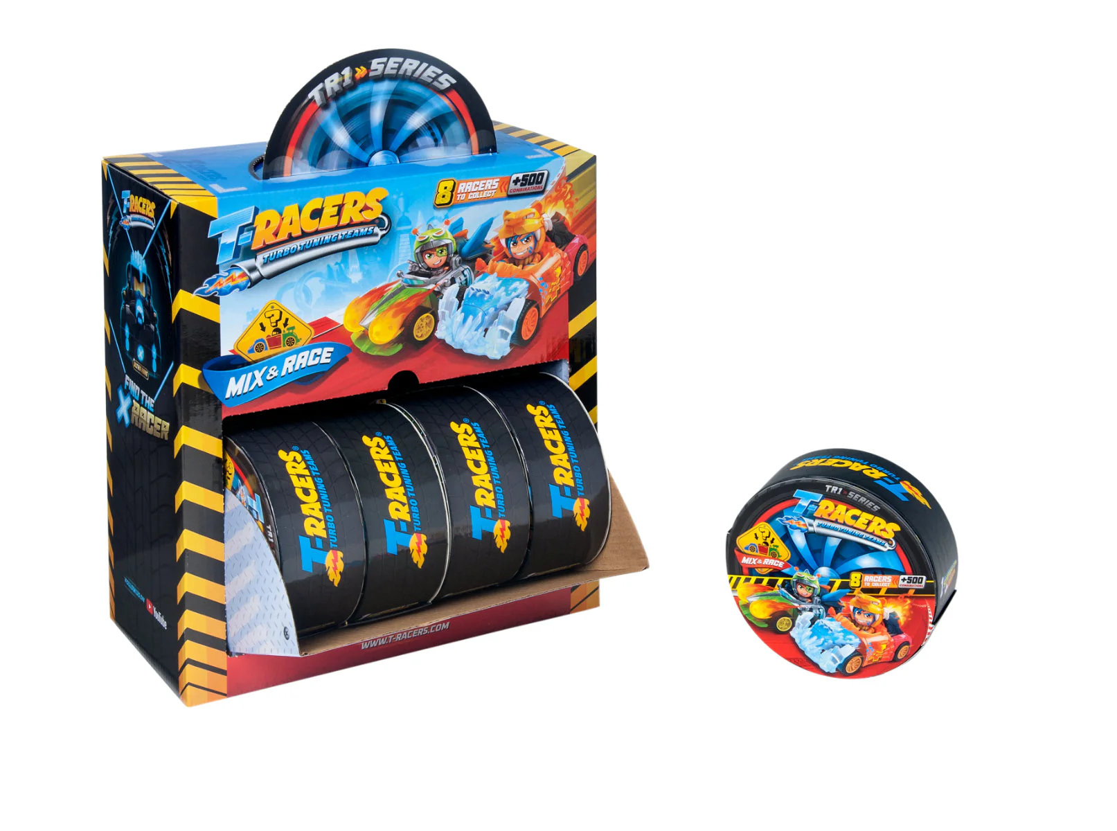 T-Racers TR1 Series Collectible Mix and Match Toy Cars - Image 3