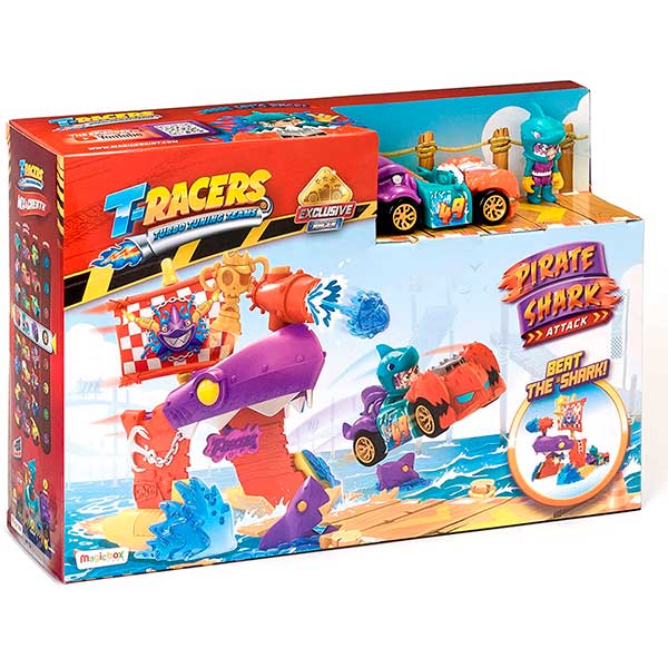 T-Racers Pirate Shark Attack Playset - Image 2
