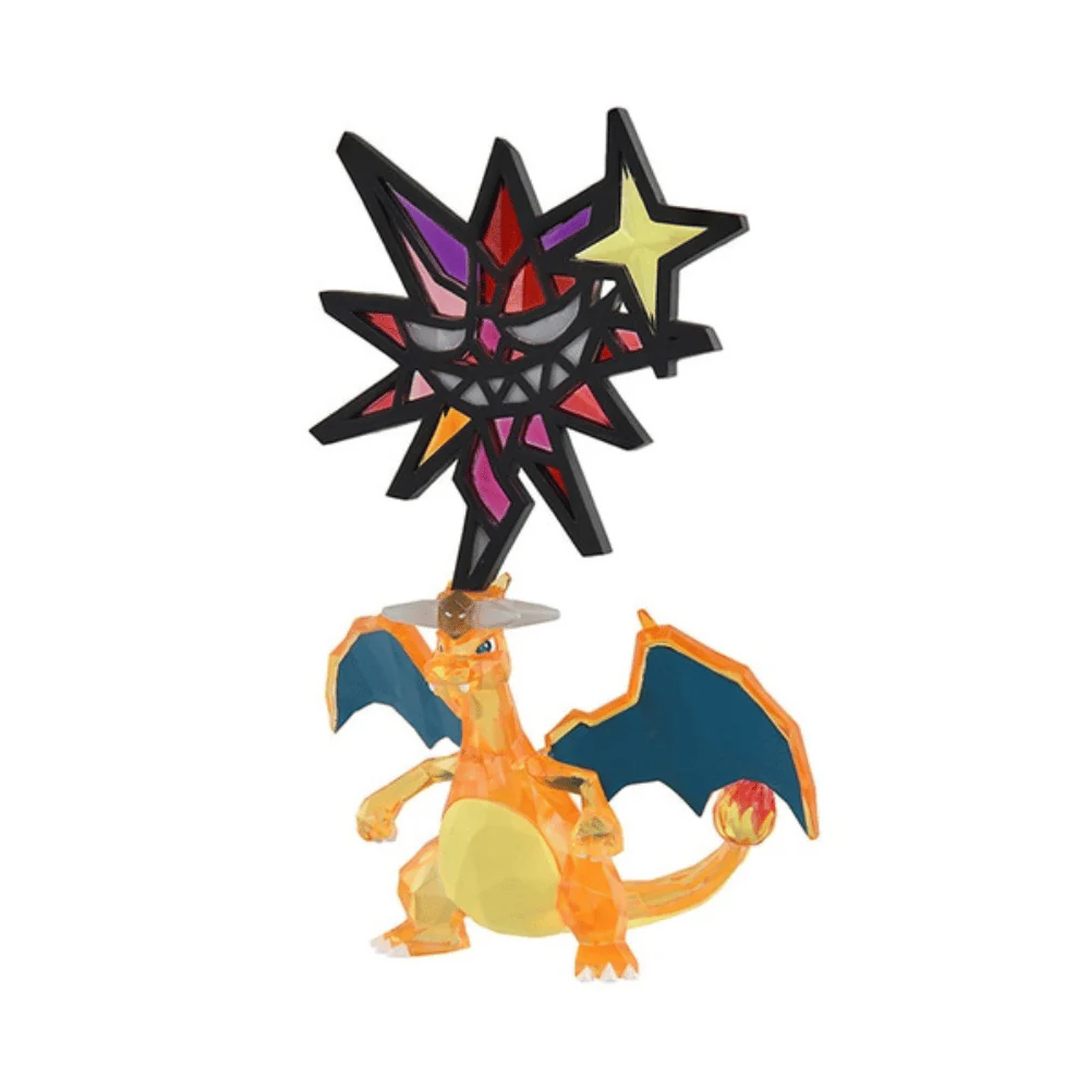 Pokemon Dark Tera Type Charizard Monster Collection By Takara Tomy