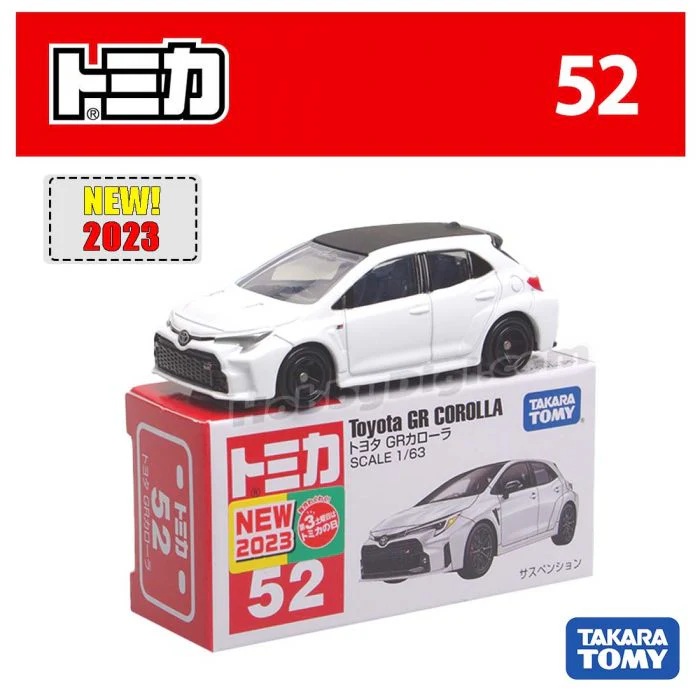 No.52 Toyota GR Corolla Diecast Model Car Takara Tomy Tomica - Image 2