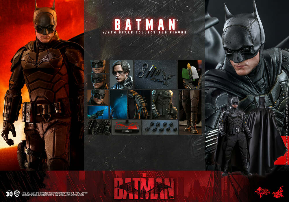 THE BATMAN - BATMAN AND BAT-SIGNAL SIXTH SCALE COLLECTIBLE SET BY HOT TOYS - Image 8