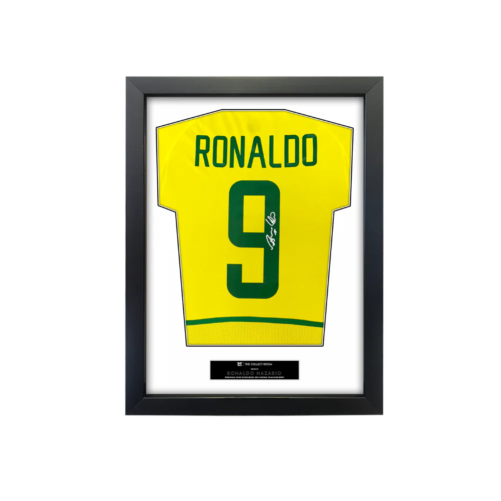The Collect Room - Ronaldo Nazario #9 Brazil 2002 Home Signed Jersey