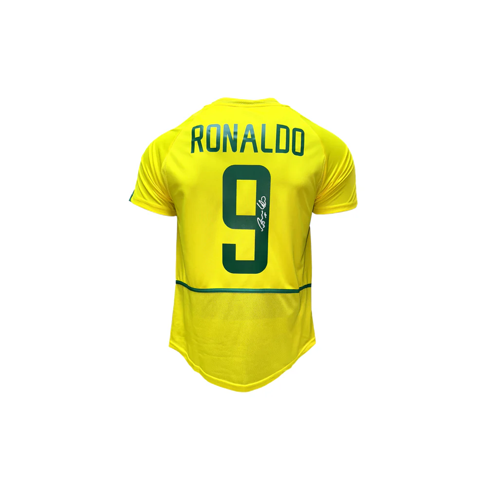 The Collect Room - Ronaldo Nazario #9 Brazil 2002 Home Signed Jersey - Image 2