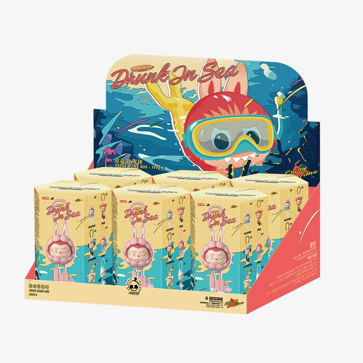 The Monsters Enchanted By The Seaside Series Cable Blind Box (Type-C) By Pop Mart - Image 3