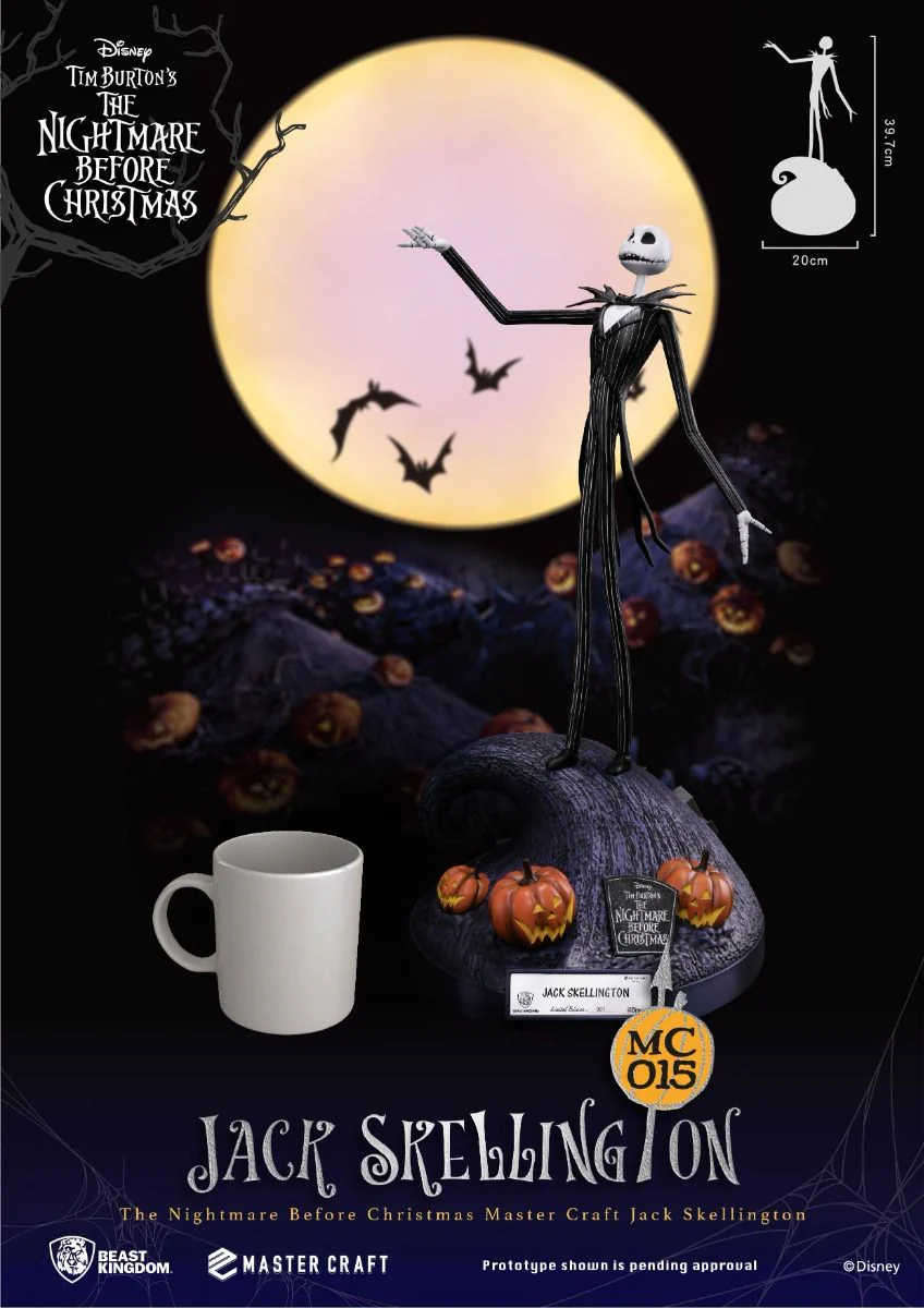 The Nightmare Before Christmas Master Craft Jack Skellington 1/4 Scale Statue by Beast Kingdom - Image 2