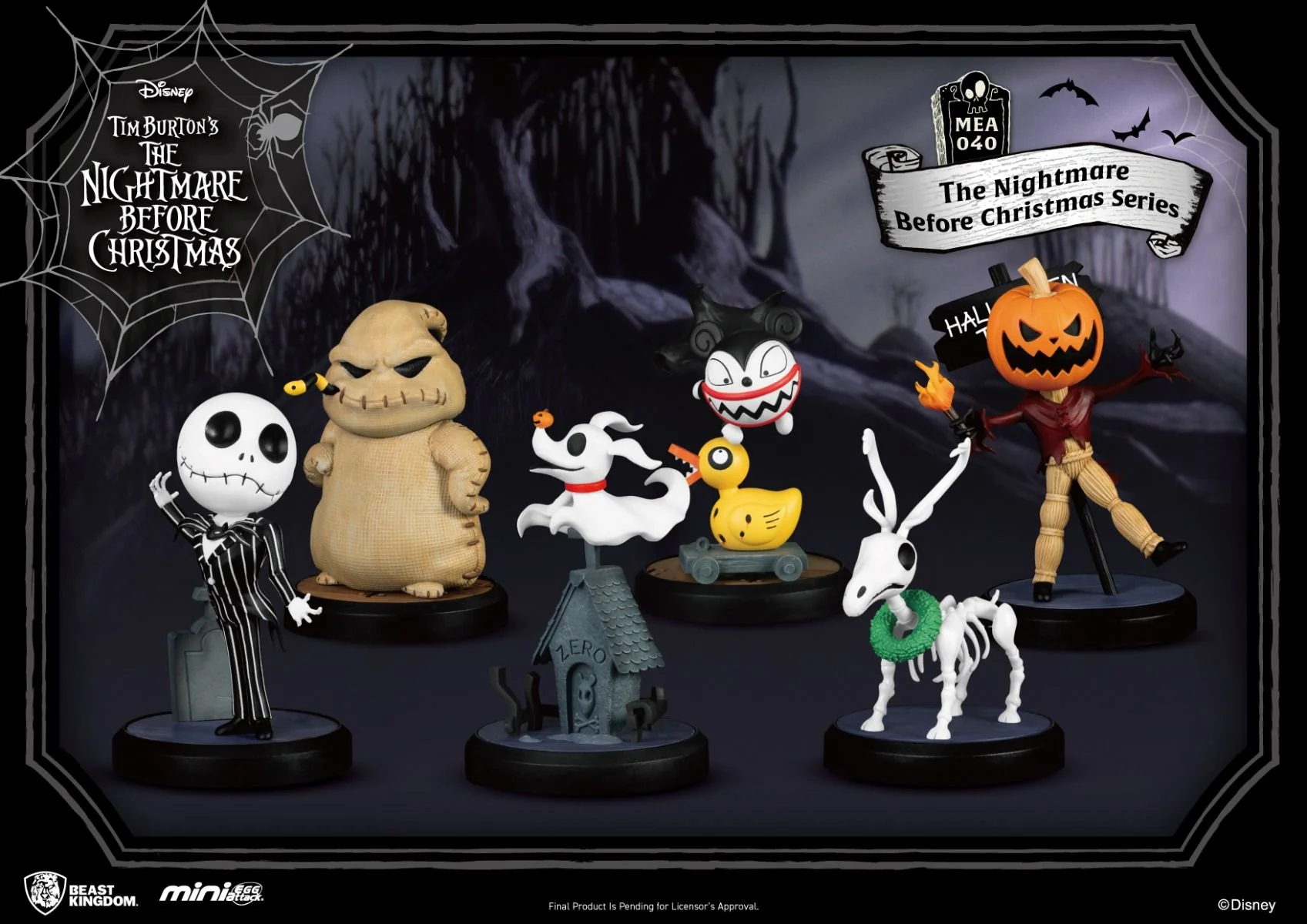 The Nightmare Before Christmas 3" Egg Attack Mini Figures by Beast Kingdom - Image 2