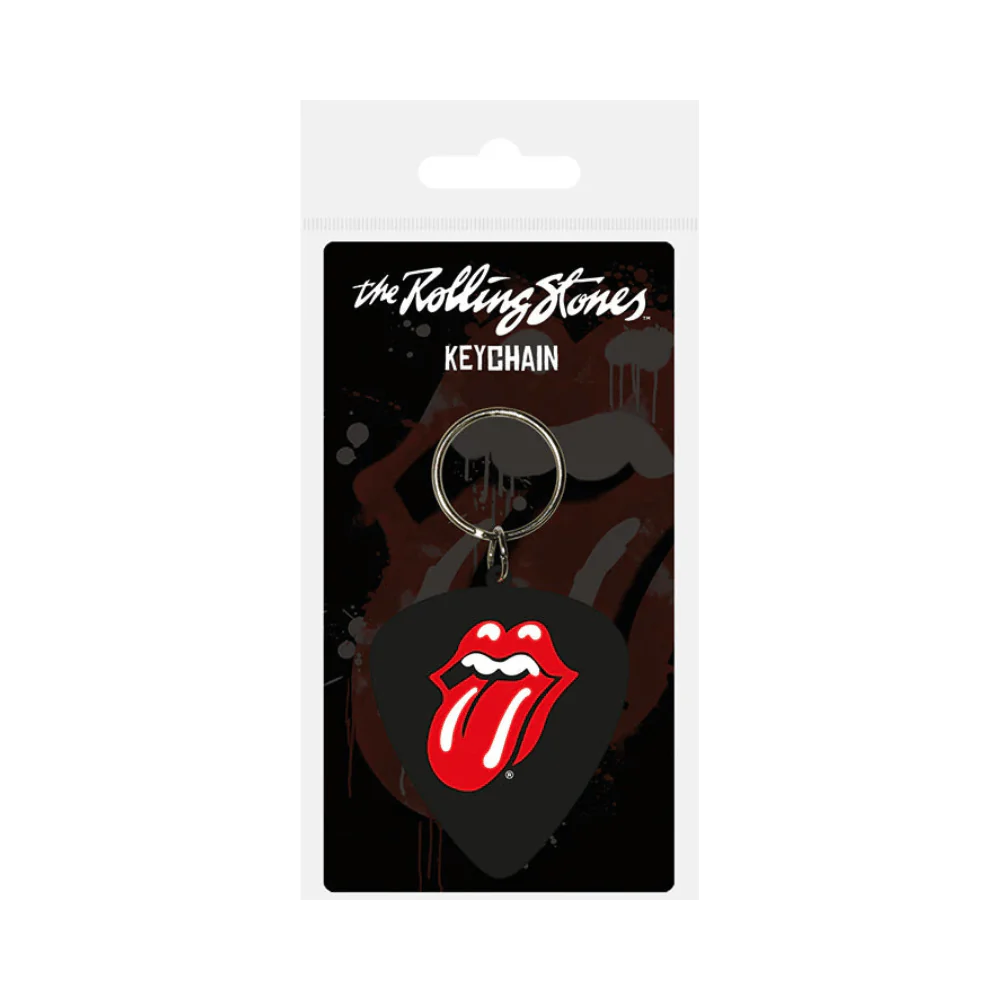 THE ROLLING STONES - PLECTRUM (RUBBER KEYCHAIN) By PYRAMID