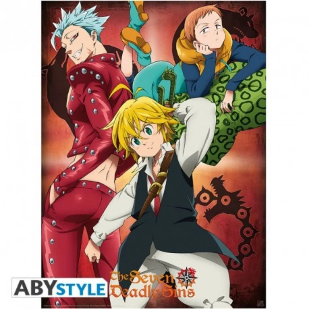 The Seven Deadly Sins Ban, King & Meliodas 52X38 cm Poster by Abysse