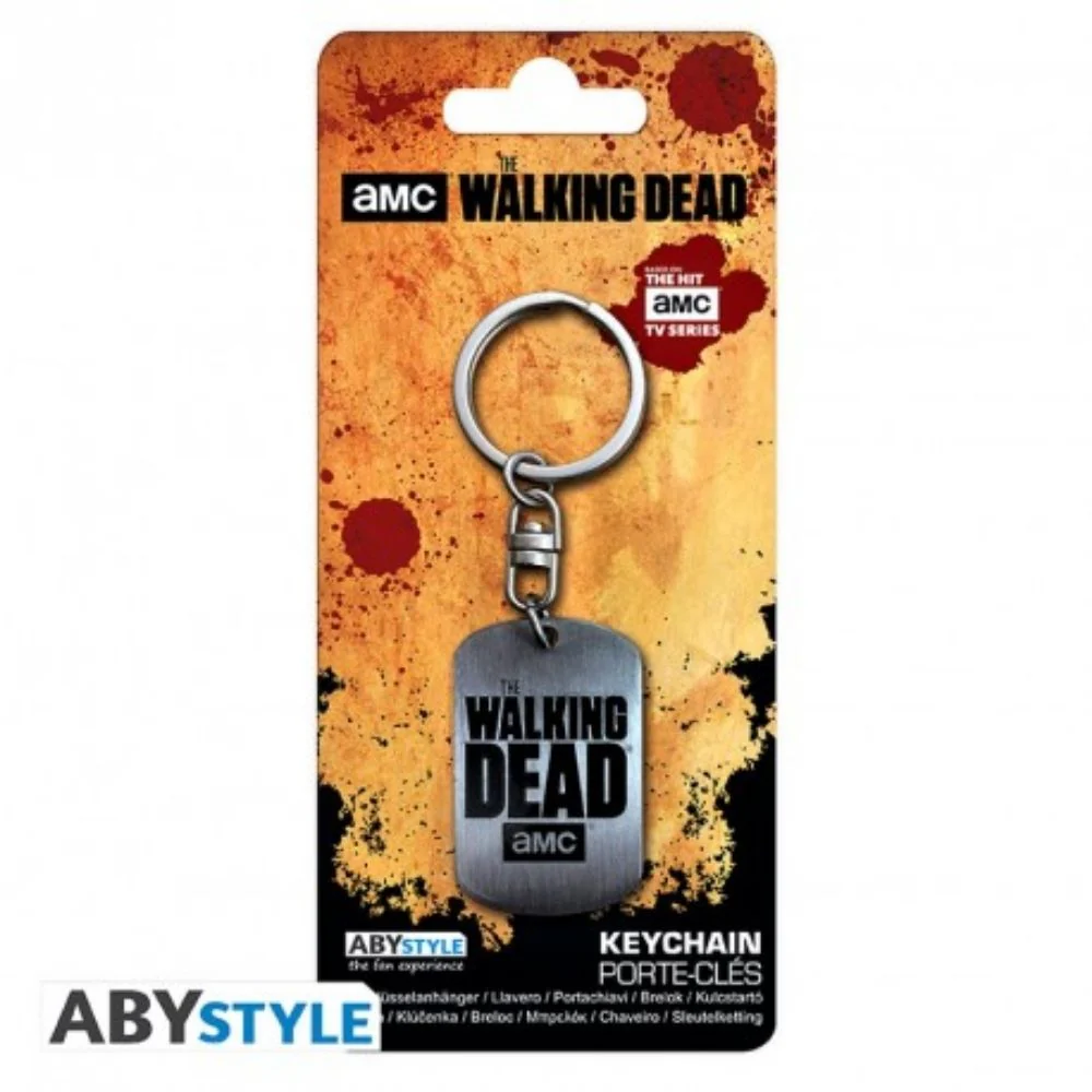 THE WALKING DEAD - Keychain "Dog tag logo"