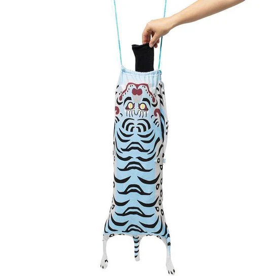 Tibetan Tiger Laundry Bag Blue by DOIY - Image 2