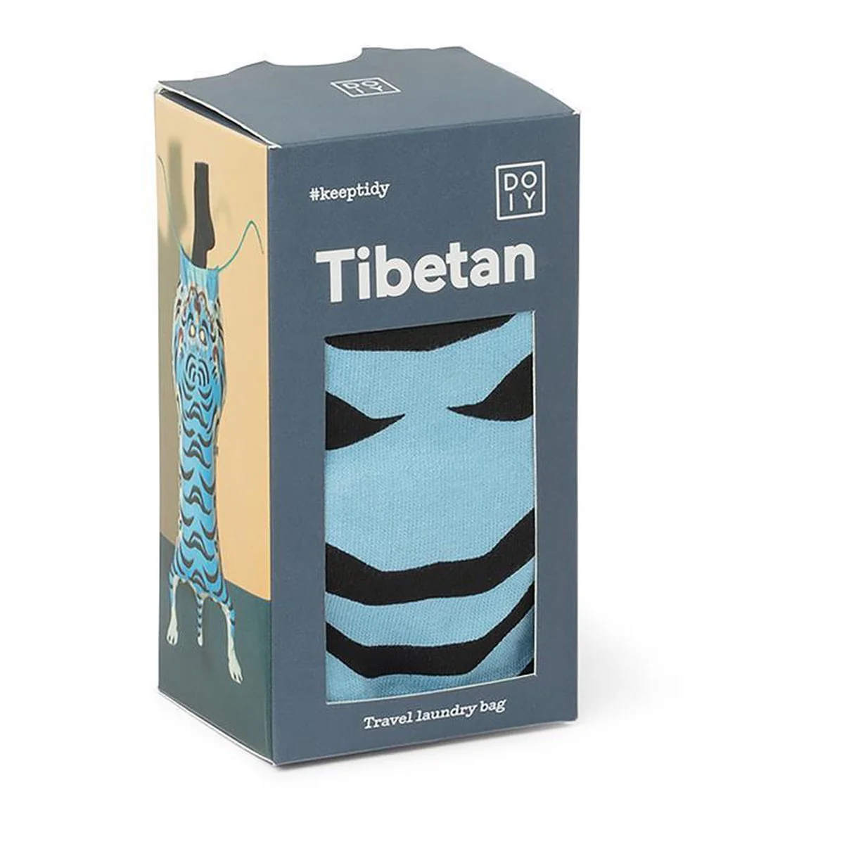Tibetan Tiger Laundry Bag Blue by DOIY - Image 4
