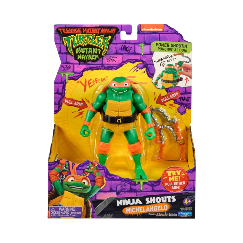 Teenage Mutant Ninja Turtles: Mutant Mayhem Raphael Deluxe Ninja Shouts Figure