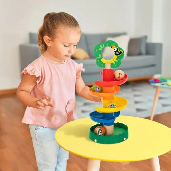 Tooky Toy Ball Drop Tower Play Set - Image 2