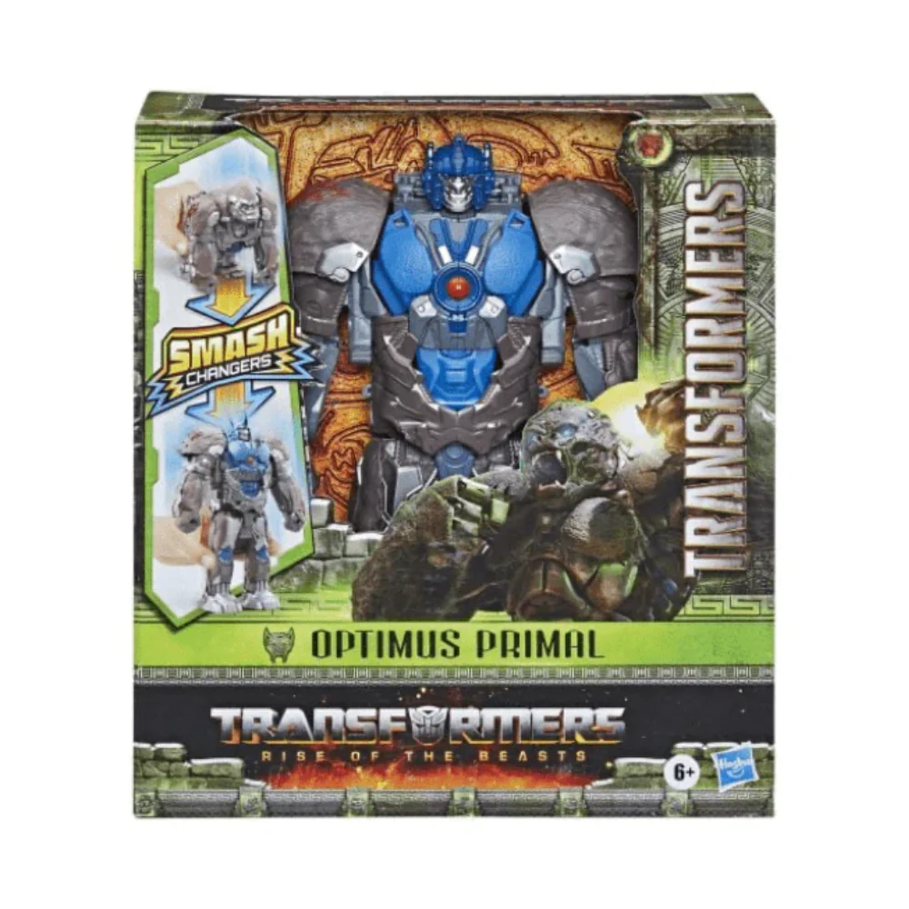 Transformers Toys Transformers: Rise of the Beasts Movie, Smash Changer Optimus Primal Action Figure by Hasbro