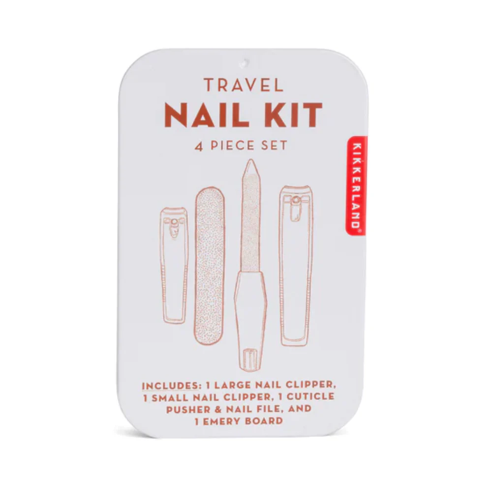 Travel Nail Kit 4-Pieces Set by Kikkerland