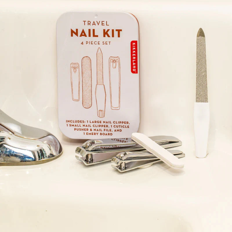 Travel Nail Kit 4-Pieces Set by Kikkerland - Image 3