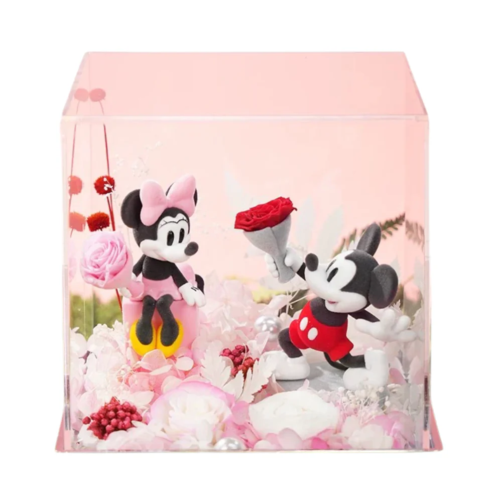 True Love Garden Series Mickey & Minnie Cp Preserved Flower Box Gifts By Betine