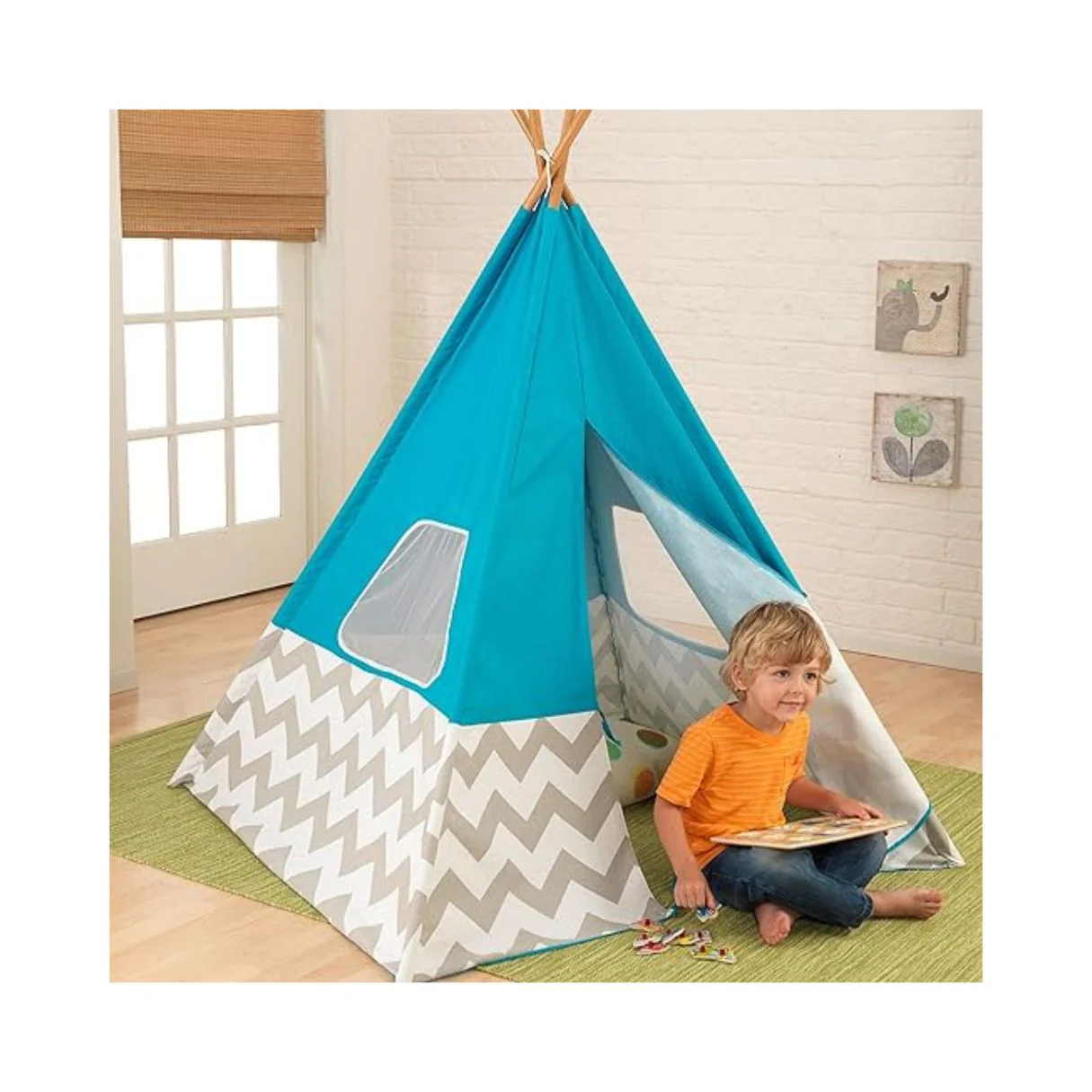 Turquoise Teepee Tents By KIDKRAFT - Image 2