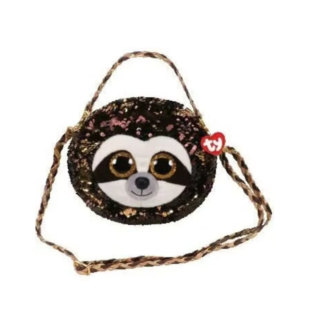 Ty Fashion Sequin Dangler Brown 8" Purse - Dangler th Sloth