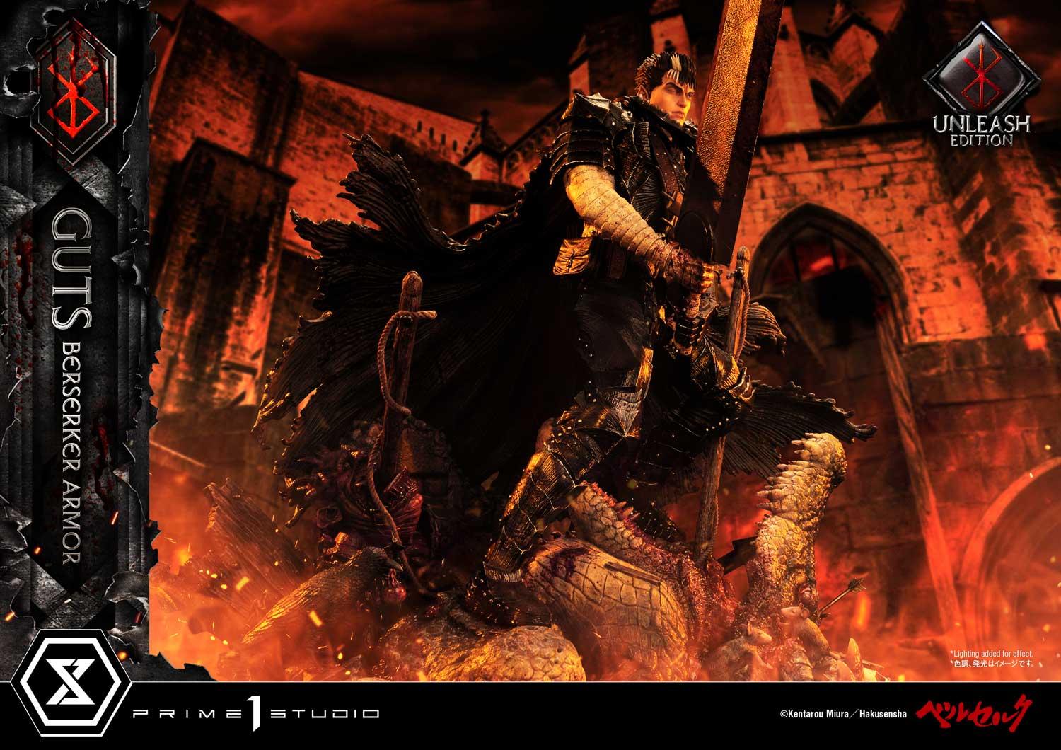 Ultimate Premium Masterline Berserk Guts, Berserker Armor Unleash Edition Deluxe Version 1/4 scale By Prime 1 Statue - Image 6