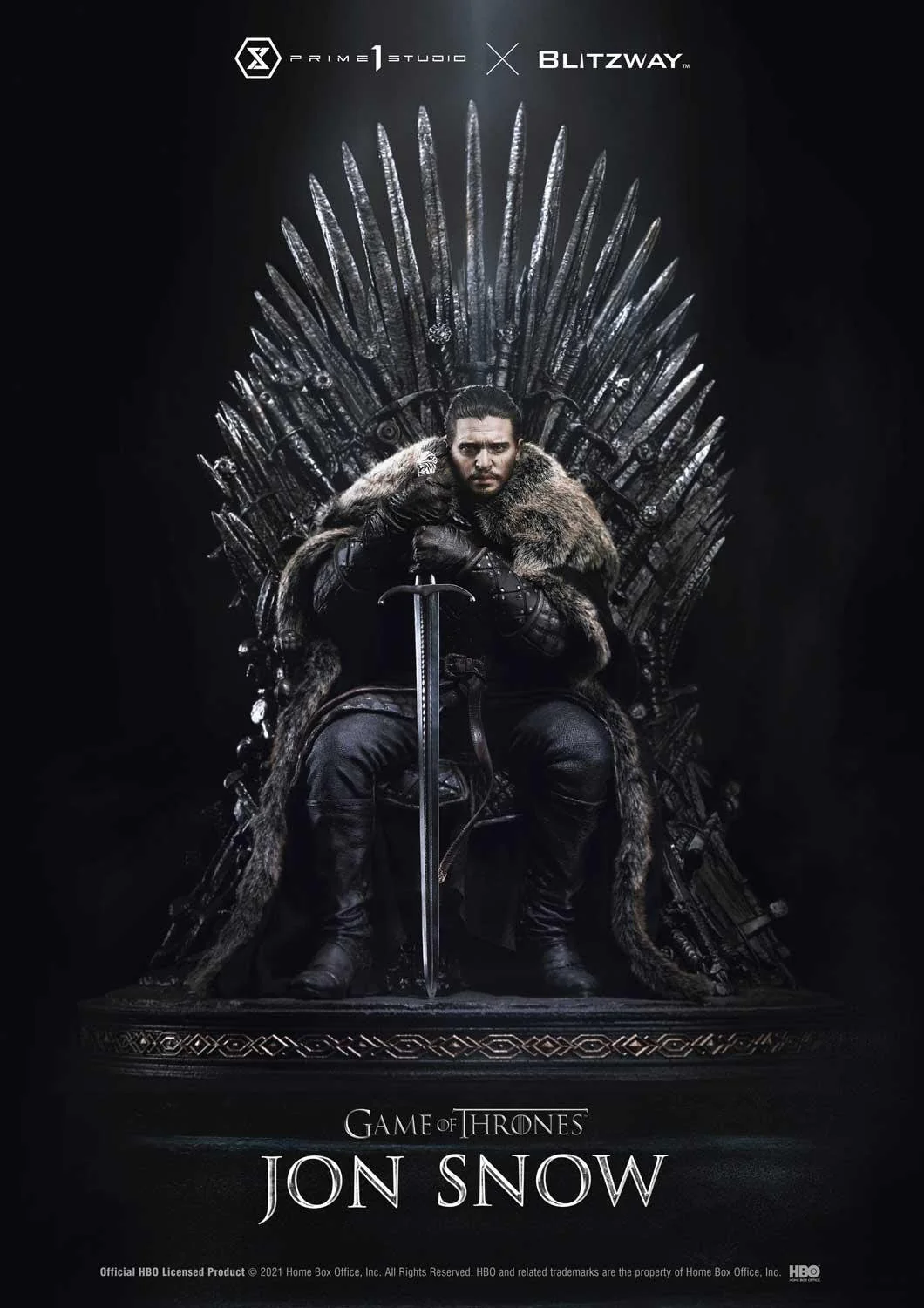 Ultimate Premium Masterline Game of Thrones (TV Series) Jon Snow 1/4 scale By Prime 1 Statue - Image 3