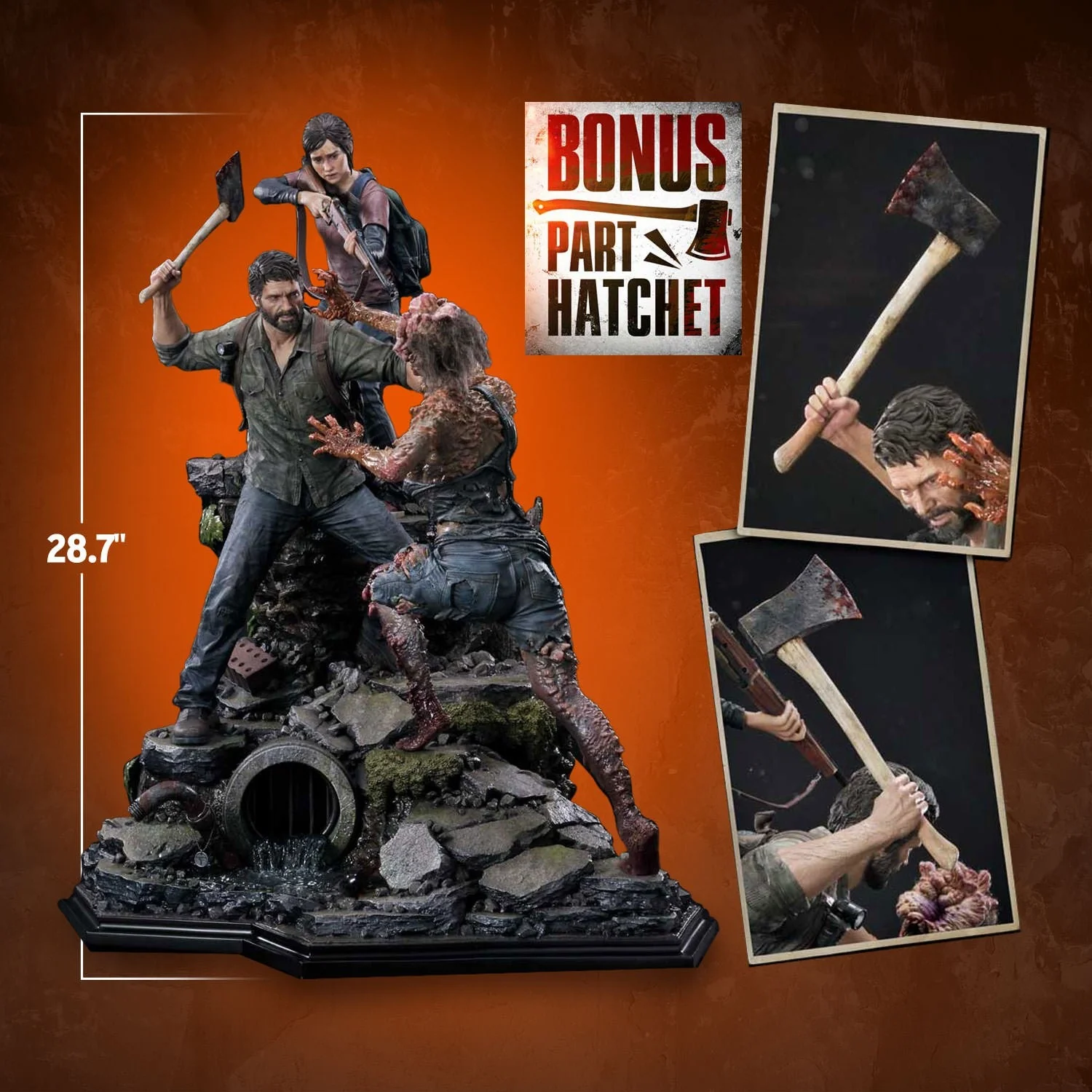 Ultimate Premium Masterline The Last of Us Part I Joel & Ellie Deluxe Bonus Version Statue by Prime 1 Studio - Image 3