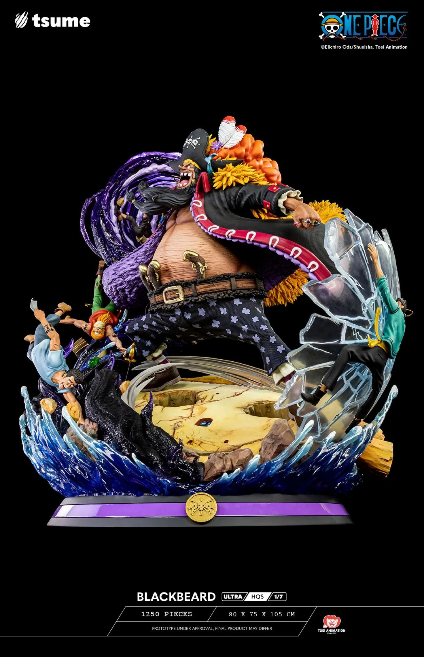 One Piece Black Beard 1/7 Scale Ultra High Quality Statue by Tsume Art - Image 2