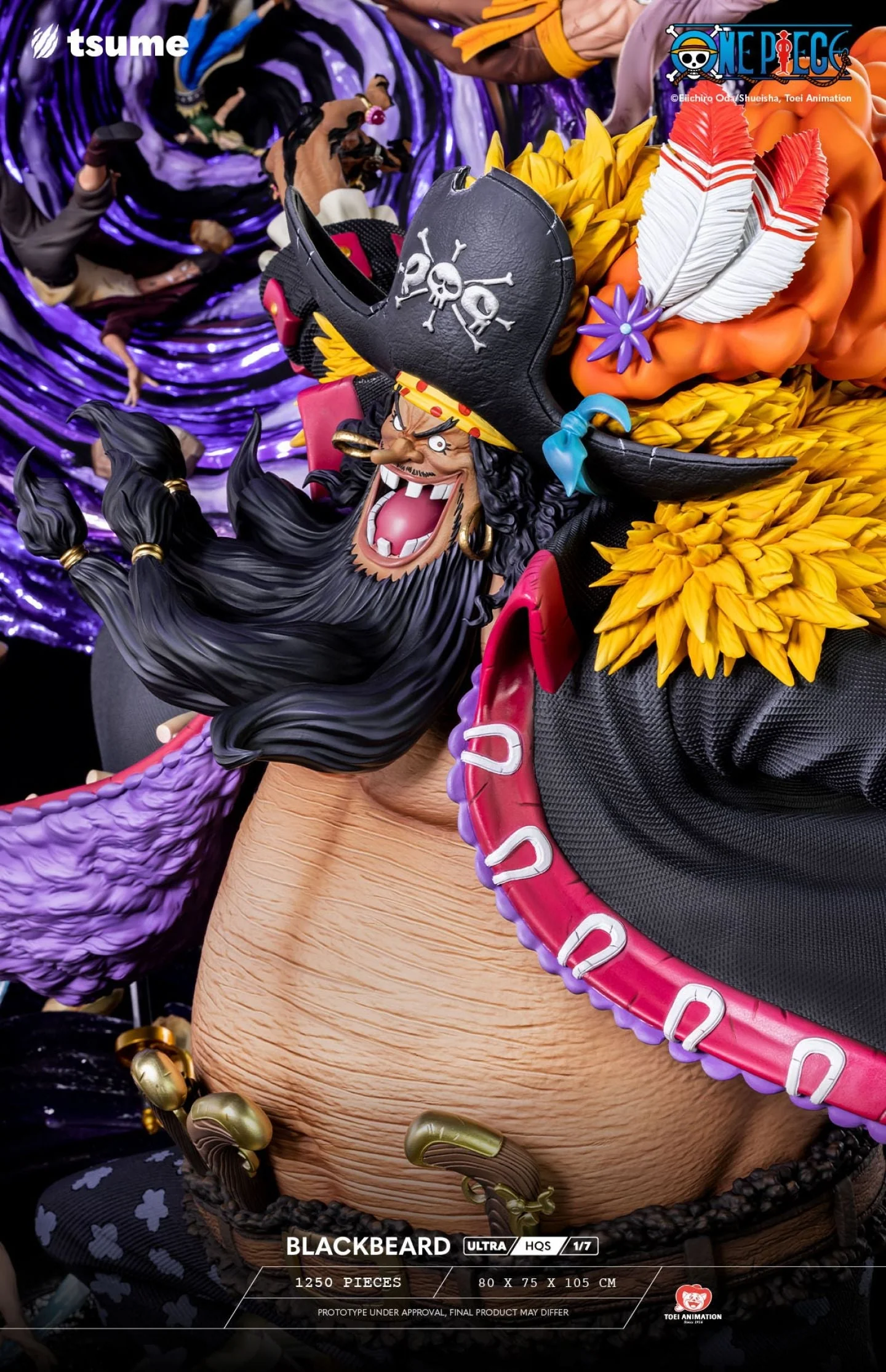One Piece Black Beard 1/7 Scale Ultra High Quality Statue by Tsume Art - Image 3