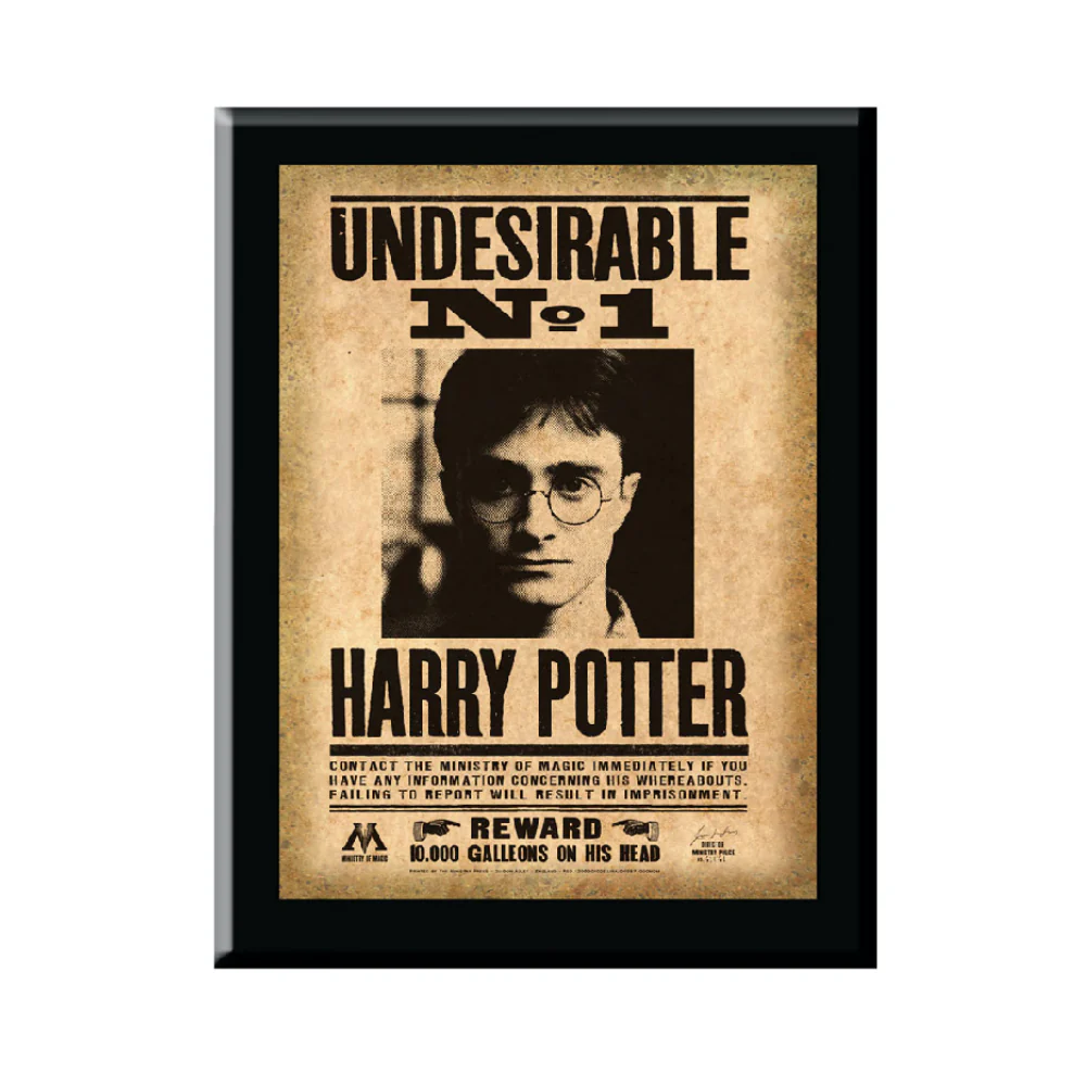 Harry Potter Undesirable No. 1 Sign Plaque by The Noble Collection